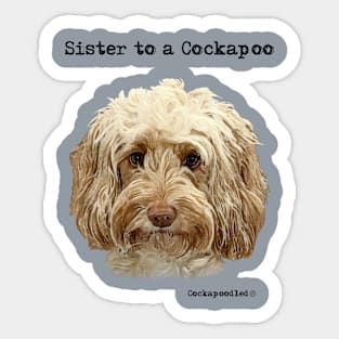 Cockapoo Dog Sister Sticker